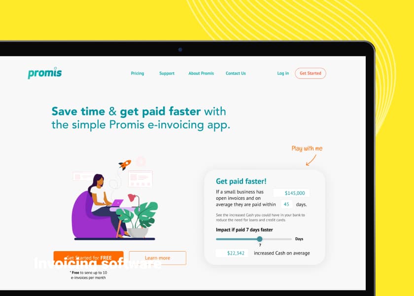 Promis: Invoicing software screens redesign