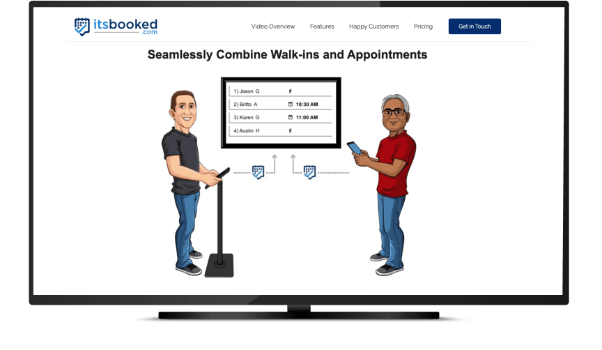 Itsbooked TV: Easily Combine Walk-ins and Appointments