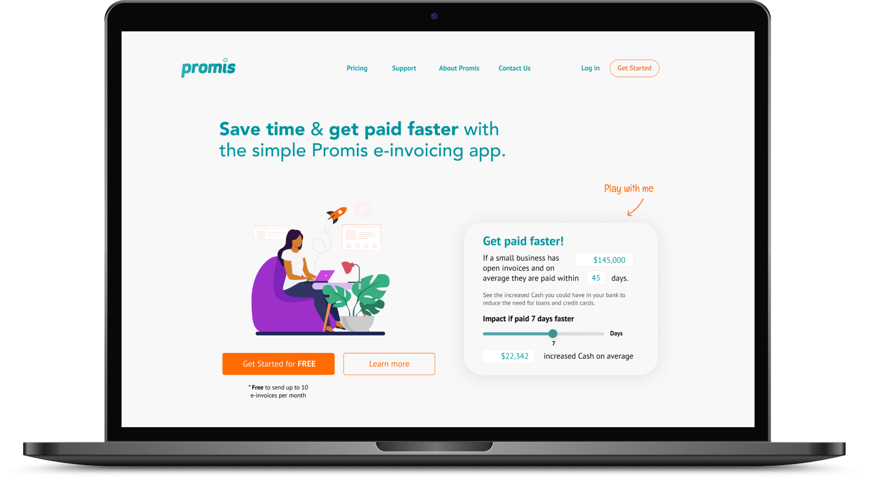 Promis: Invoicing software screens redesign