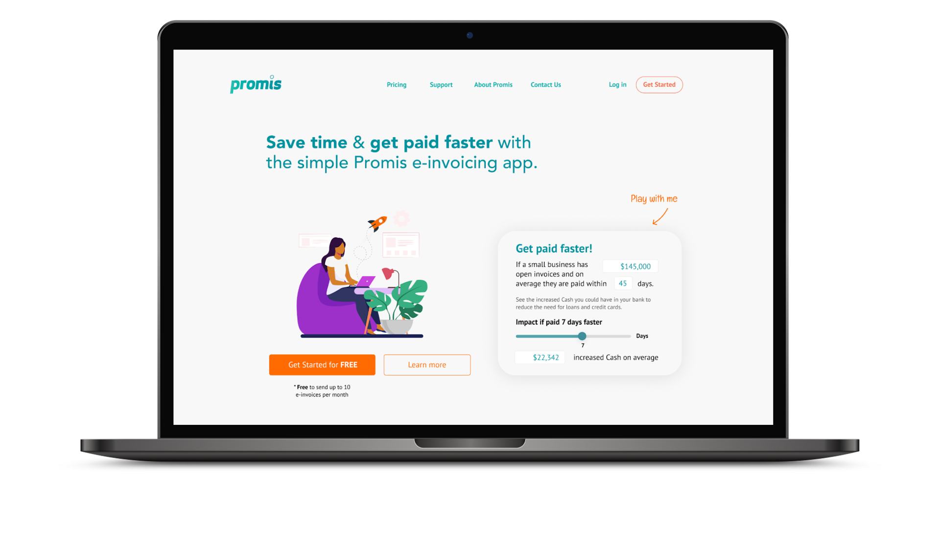 Promis: Invoicing software screens redesign