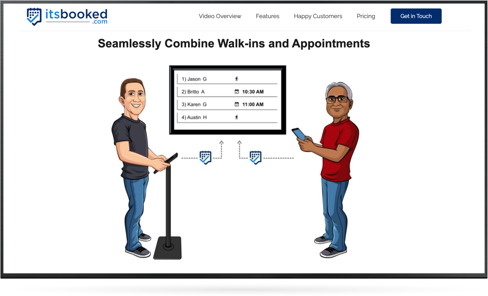 Itsbooked TV - Easily Combine Walk-ins and Appointments