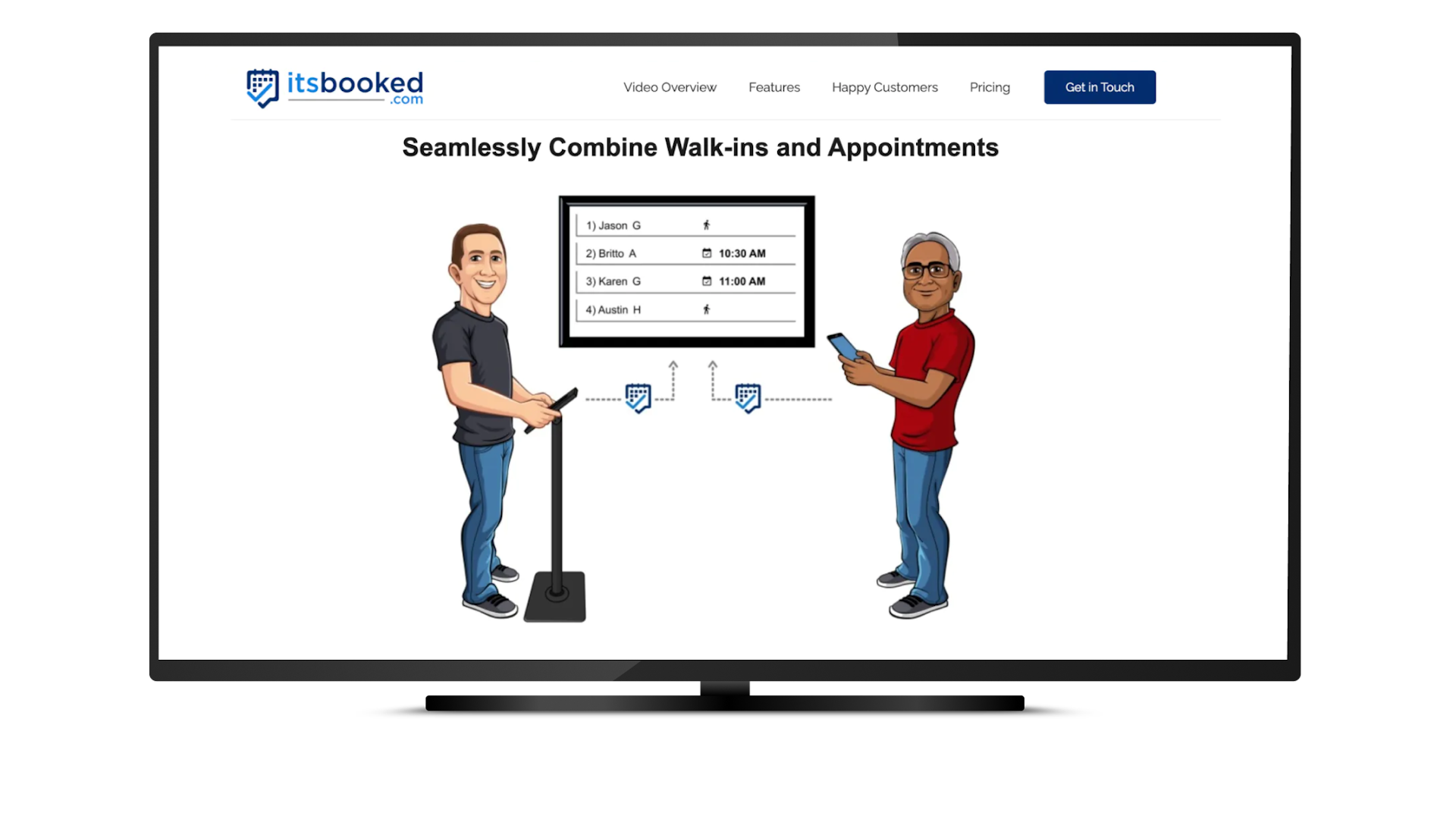 Itsbooked TV: Easily Combine Walk-ins and Appointments
